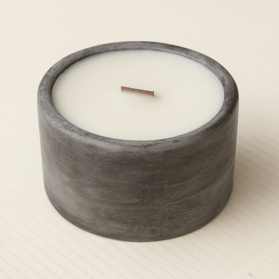 El Yapımı Döküm Mumluk ve Mum Seti – Tekli